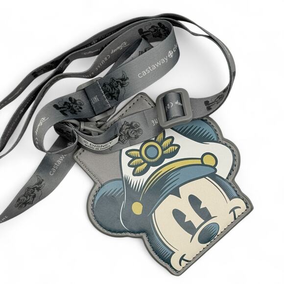 Disney Cruise Line 25th Anniversary Castaway Club Platinum Member Mickey Lanyard - Picture 3 of 7